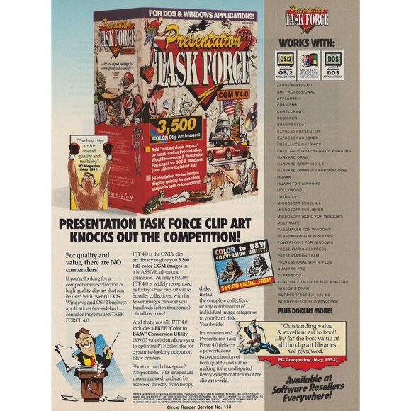 Presentation Task Force CGM V4.0 1993 Vintage Print Ad Ontario Canada u Original - Picture 1 of 1